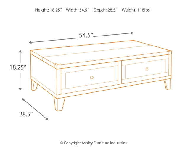 Todoe Lift Top Cocktail Table Huntsville Furniture Outlet