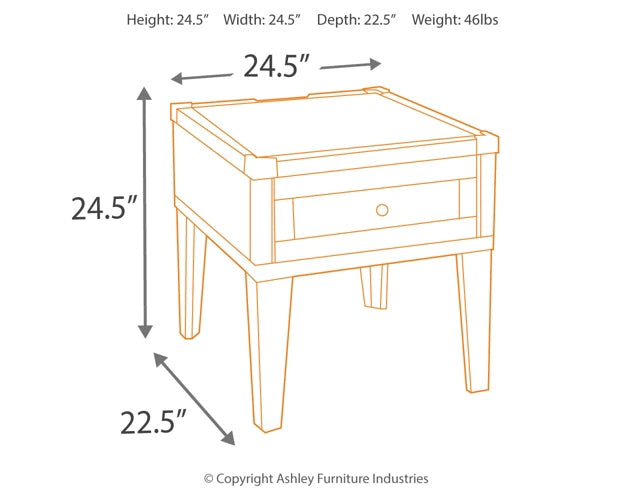 Todoe Rectangular End Table Huntsville Furniture Outlet