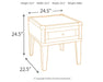 Todoe Rectangular End Table Huntsville Furniture Outlet