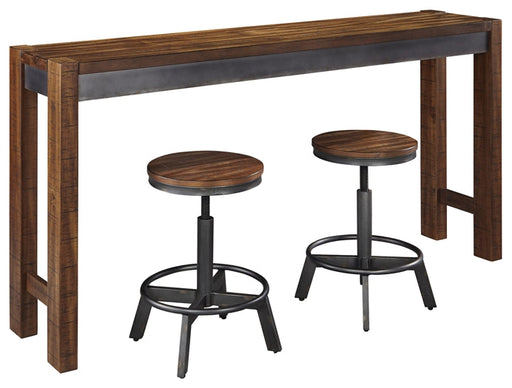 Torjin Counter Height Dining Table and 2 Barstools Huntsville Furniture Outlet