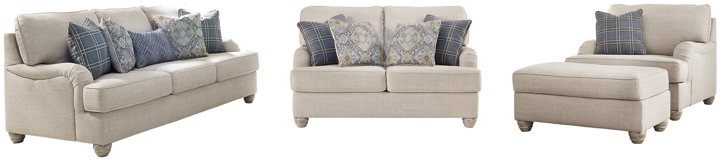 Traemore Sofa, Loveseat, Chair and Ottoman Huntsville Furniture Outlet