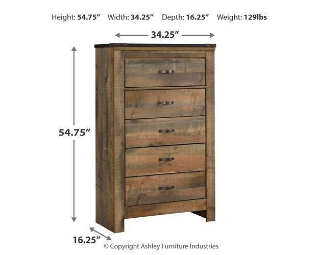 Trinell Five Drawer Chest Huntsville Furniture Outlet