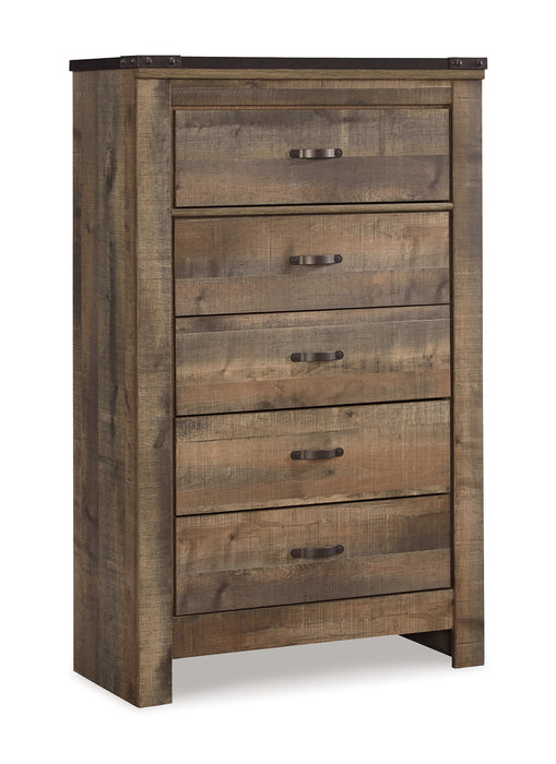 Trinell King Panel Bed with Dresser and Chest Huntsville Furniture Outlet