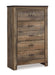 Trinell King Panel Bed with Dresser and Chest Huntsville Furniture Outlet