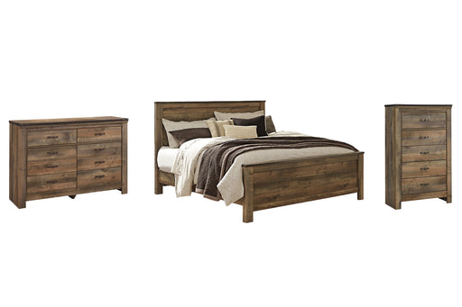 Trinell King Panel Bed with Dresser and Chest Huntsville Furniture Outlet