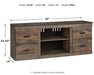 Trinell LG TV Stand w/Fireplace Option Huntsville Furniture Outlet