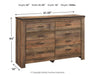 Trinell Six Drawer Dresser Huntsville Furniture Outlet