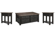 Tyler Creek Coffee Table with 2 End Tables Huntsville Furniture Outlet