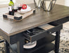 Tyler Creek Counter Height Dining Table and 4 Barstools and Bench Huntsville Furniture Outlet