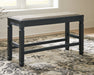 Tyler Creek DBL Counter UPH Bench (1/CN) Huntsville Furniture Outlet