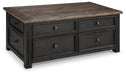 Tyler Creek Lift Top Cocktail Table Huntsville Furniture Outlet