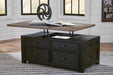 Tyler Creek Lift Top Cocktail Table Huntsville Furniture Outlet