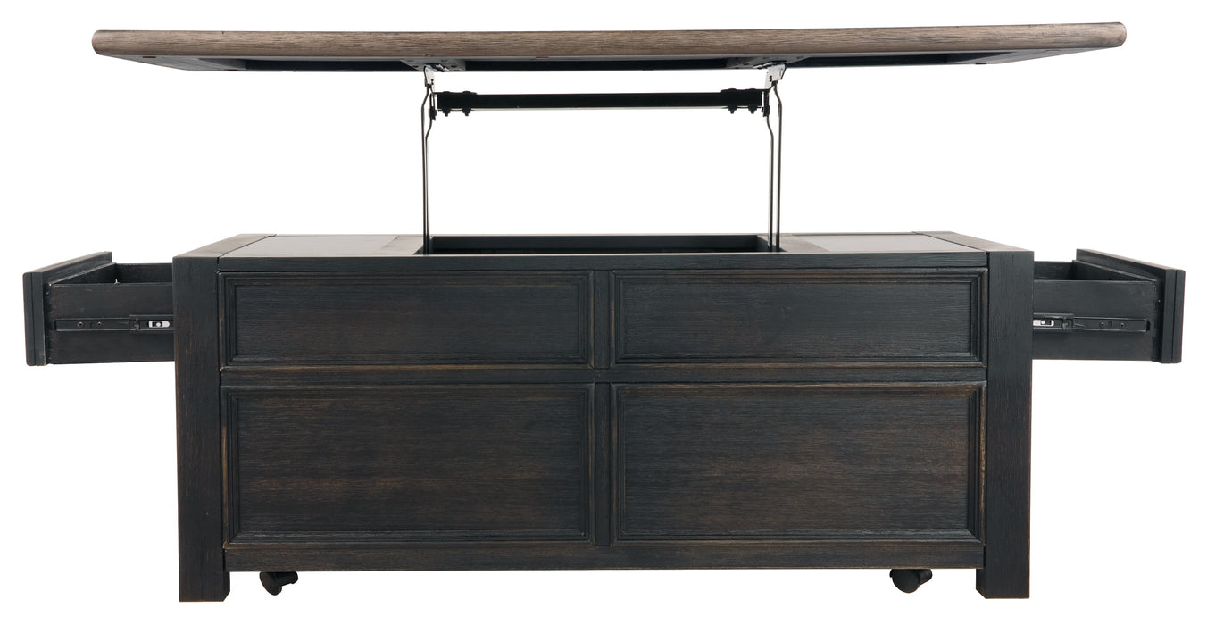 Tyler Creek Lift Top Cocktail Table Huntsville Furniture Outlet