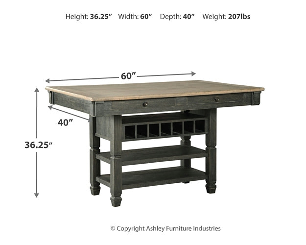 Tyler Creek RECT Dining Room Counter Table Huntsville Furniture Outlet