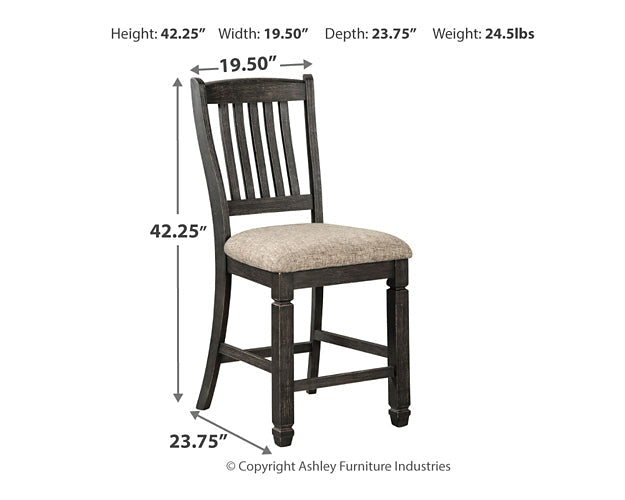 Tyler Creek Upholstered Barstool (2/CN) Huntsville Furniture Outlet