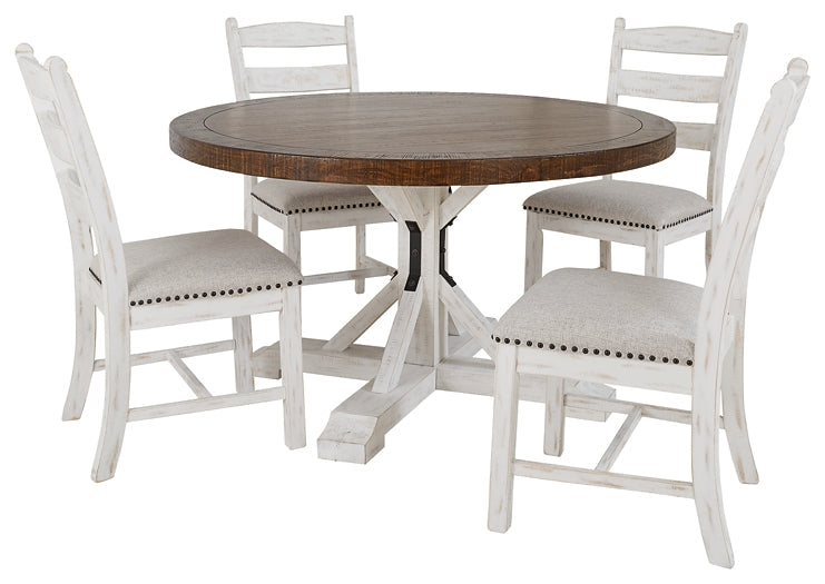 Valebeck Dining Table and 4 Chairs Huntsville Furniture Outlet