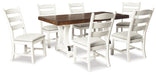 Valebeck Dining Table and 6 Chairs Huntsville Furniture Outlet