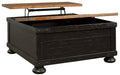 Valebeck Lift Top Cocktail Table Huntsville Furniture Outlet