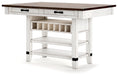 Valebeck RECT Dining Room Counter Table Huntsville Furniture Outlet