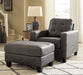 Venaldi Chair and Ottoman Huntsville Furniture Outlet