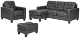 Venaldi Sofa Chaise, Chair, and Ottoman Huntsville Furniture Outlet