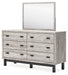 Vessalli Dresser and Mirror Huntsville Furniture Outlet