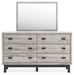 Vessalli Dresser and Mirror Huntsville Furniture Outlet