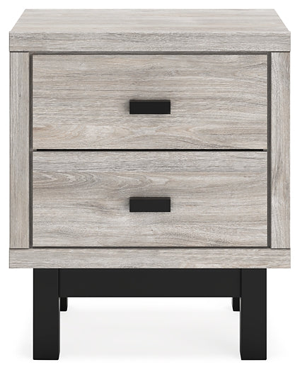 Vessalli Two Drawer Night Stand Huntsville Furniture Outlet