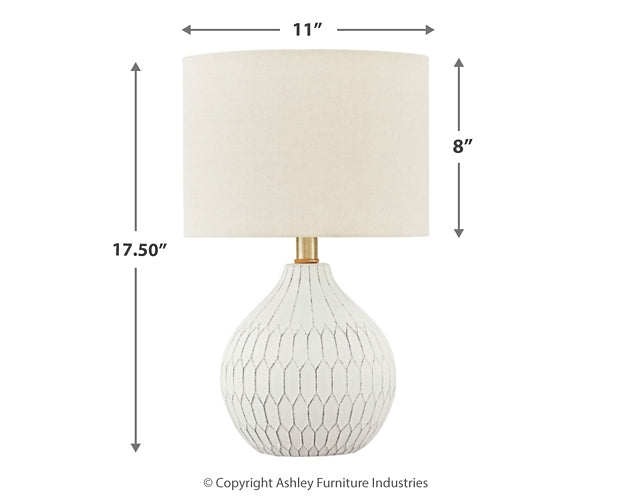 Wardmont Ceramic Table Lamp (1/CN) Huntsville Furniture Outlet