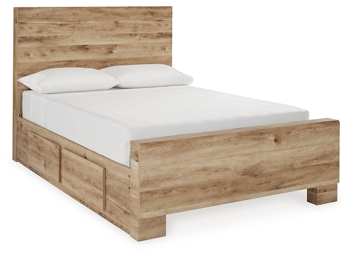 Hyanna Twin Panel Bed with 1 Side Storage