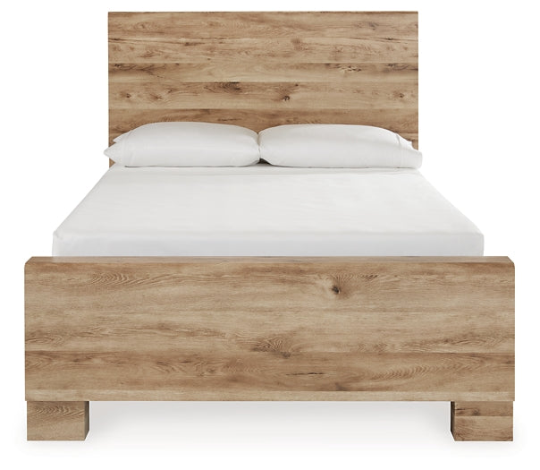 Hyanna Twin Panel Bed with 1 Side Storage