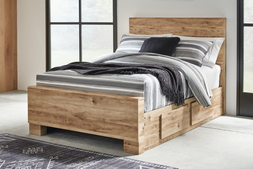 Hyanna Twin Panel Bed with 1 Side Storage