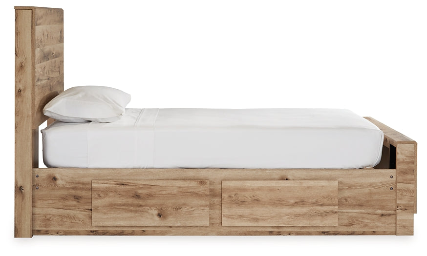 Hyanna Twin Panel Bed with 1 Side Storage