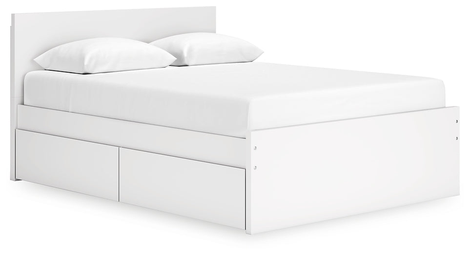 Onita Queen Panel Platform Bed with 1 Side Storage