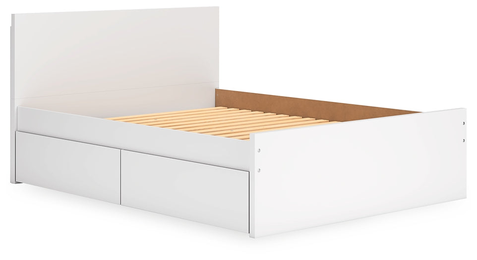 Onita Queen Panel Platform Bed with 1 Side Storage