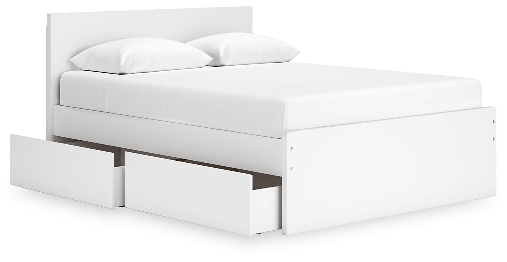 Onita Queen Panel Platform Bed with 1 Side Storage