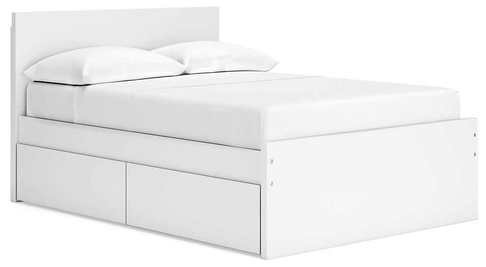 Onita Queen Panel Platform Bed with 1 Side Storage