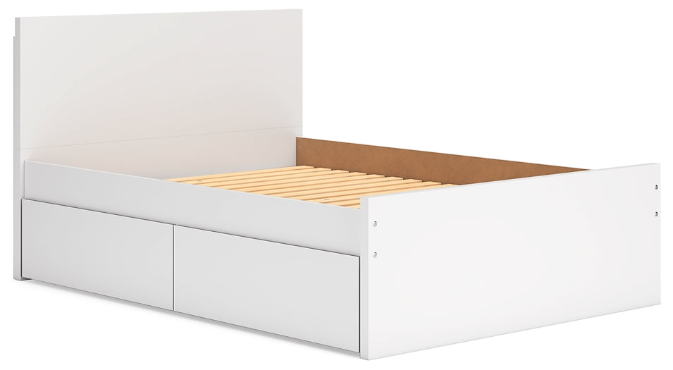 Onita Queen Panel Platform Bed with 1 Side Storage