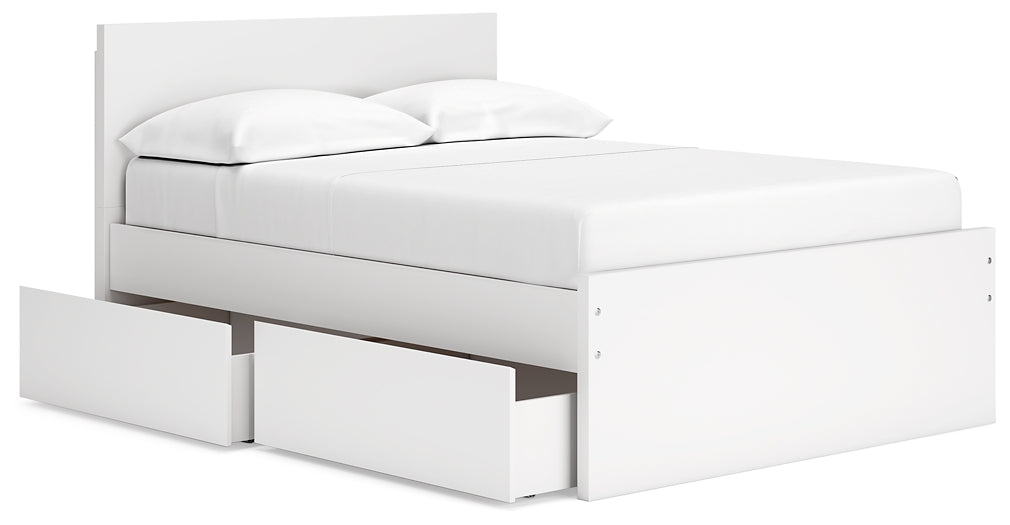 Onita Queen Panel Platform Bed with 1 Side Storage