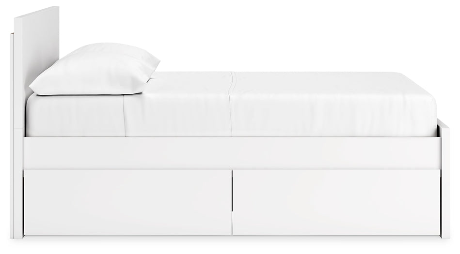 Onita Queen Panel Platform Bed with 1 Side Storage