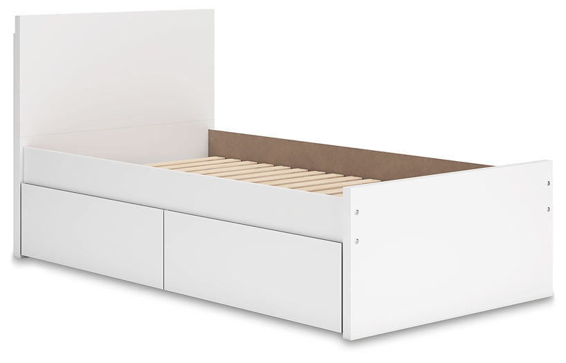 Onita Queen Panel Platform Bed with 1 Side Storage