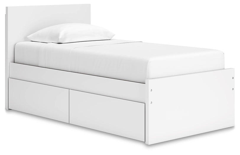 Onita Queen Panel Platform Bed with 1 Side Storage