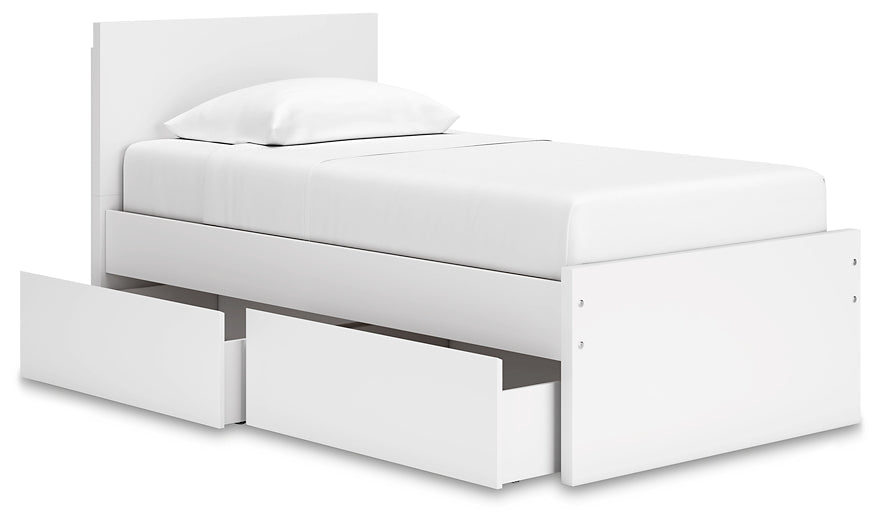 Onita Queen Panel Platform Bed with 1 Side Storage